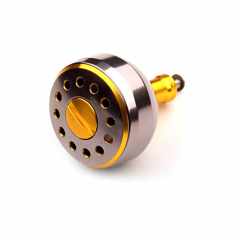 Reel Handle with Metal Round Knob, Reversible L/R