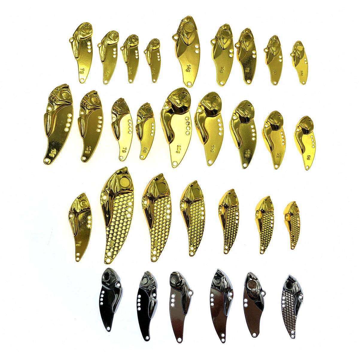 Blank VIB Blade Bait, Unpainted, No Hooks, 2.5–20 g (0.09–0.7 oz)