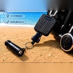 Retractable Steel-Core Lanyard with Clip, Bungee Cord