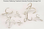 High Carbon Steel Treble Hooks, Size 10 to 2/0 – product photo