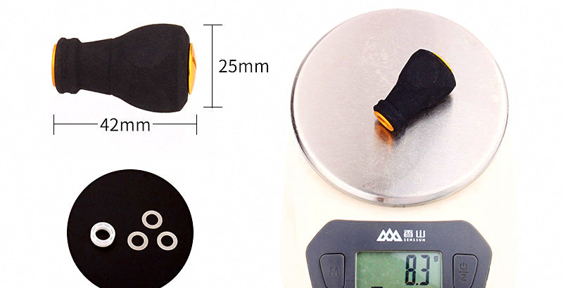 Baitcasting Reel Handle Knob, 4-Edge EVA Grip – product photo