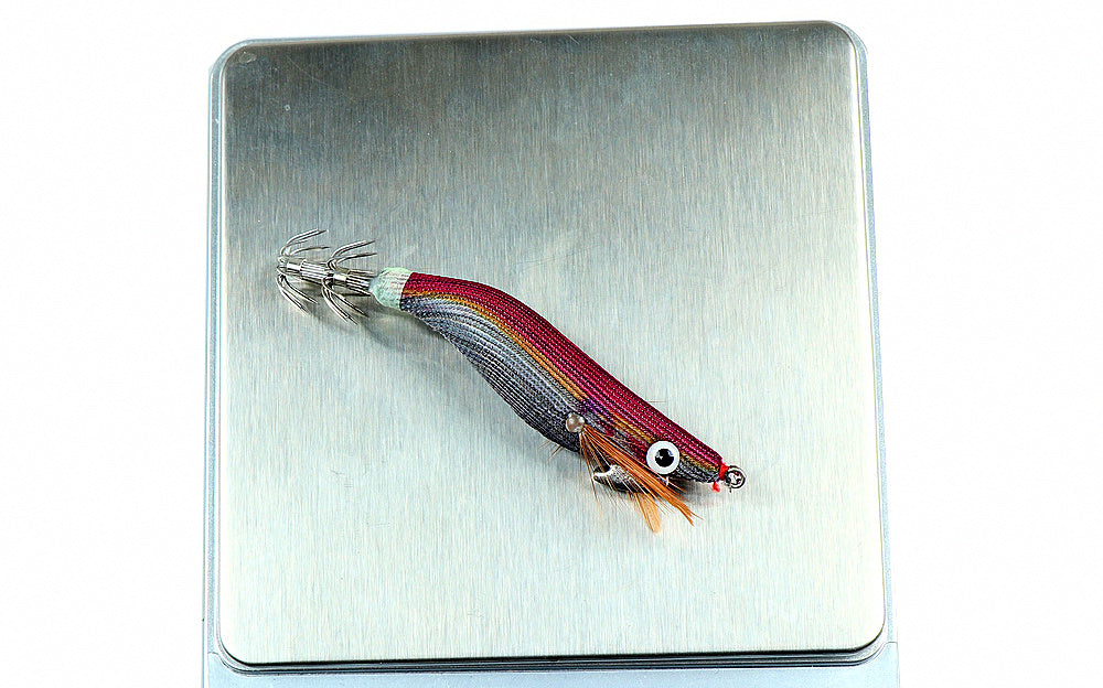 Glow Mini Wood Shrimp Squid Jig, Sizes 1.5 / 1.8 / 2.2 – product photo
