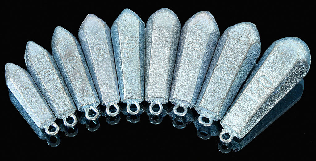 Hexagonal Galvanized Iron Sinker, 30–150 g (1–5.3 oz) – product photo