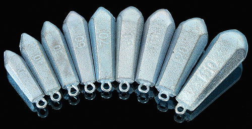 Hexagonal Galvanized Iron Sinker, 30–150 g (1–5.3 oz) – product photo