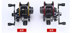 All-Metal Front Drag Reel, Left/Right Hand, Red or Gold – product photo