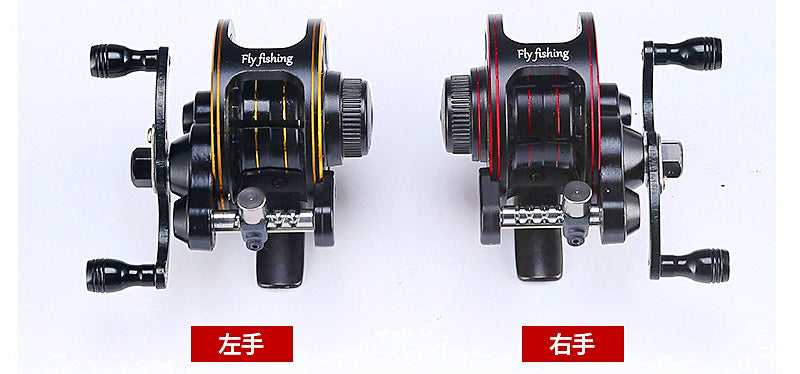 All-Metal Front Drag Reel, Left/Right Hand, Red or Gold – product photo
