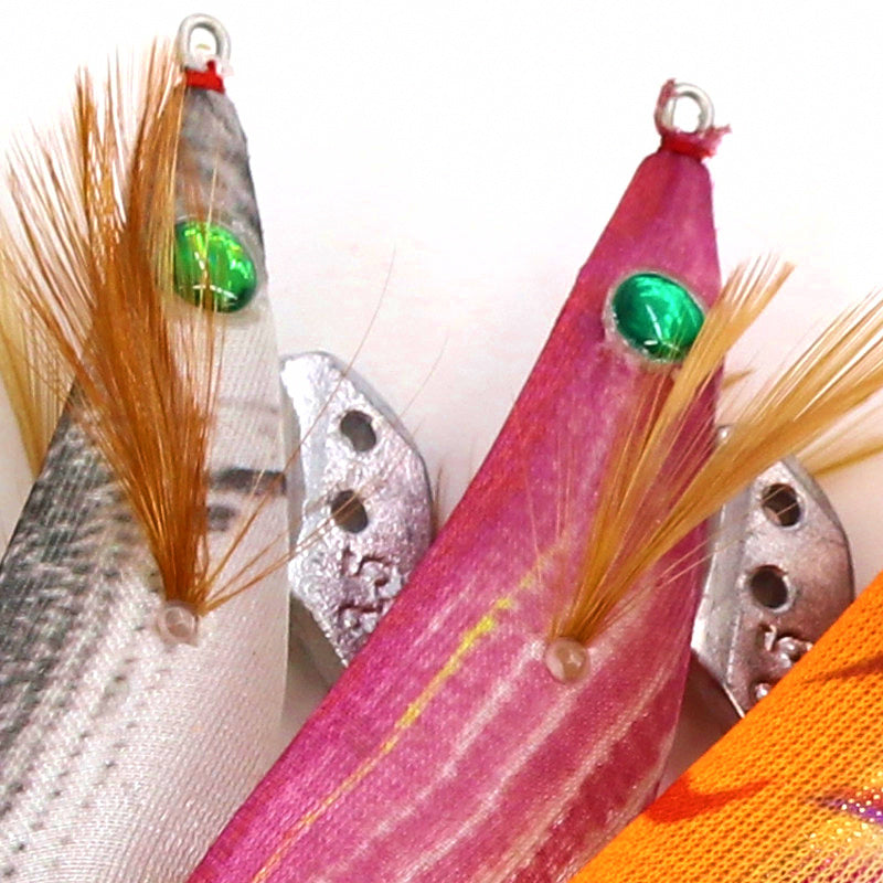 Glow Wood Shrimp Squid Jig, 1.5–3.5 in, 8–19 g (0.3–0.7 oz) – product photo