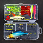 Assorted Fishing Lure Kit with Spoons, Soft Baits & Frog Lure – product photo