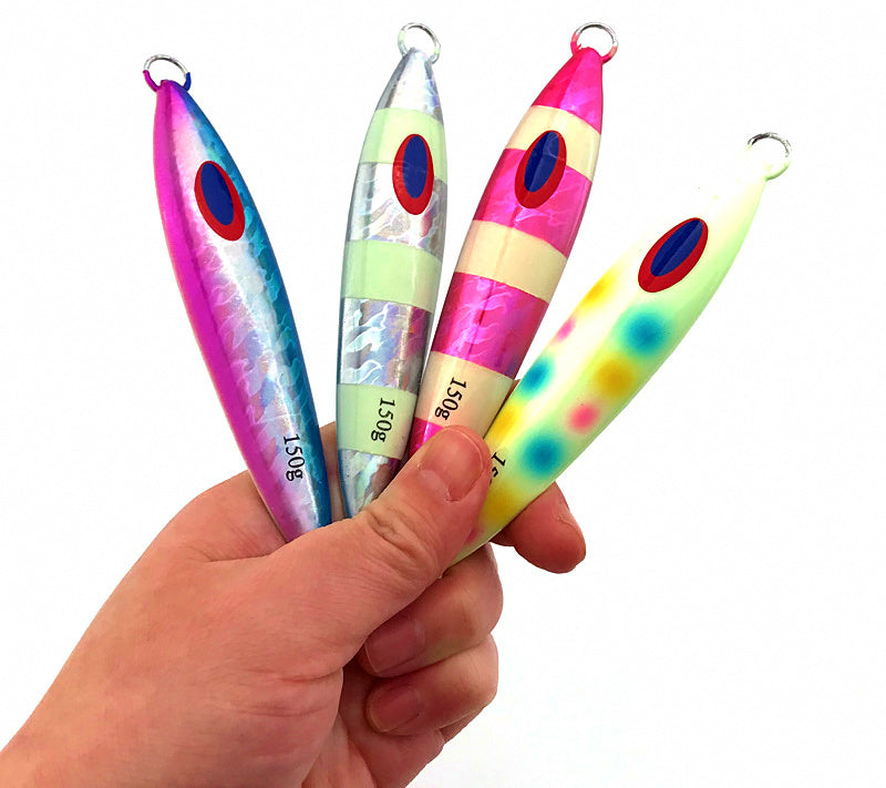 Slow Pitch Jig, 100–150 g (3.5–5.3 oz), Glow & Color Options – product photo