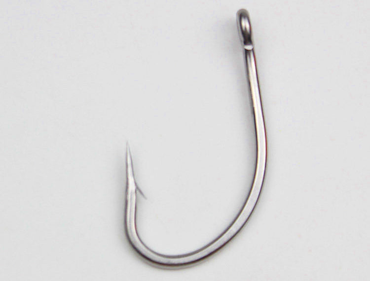 Stainless Steel Barbed Eyed Hooks, Sizes #1–6/0, 50 Pack – product photo