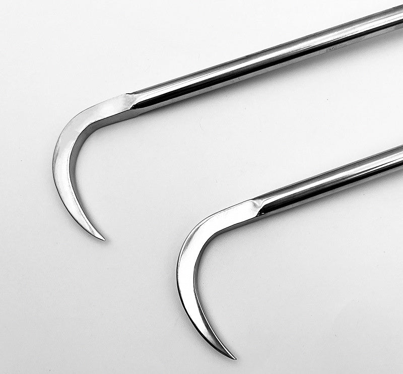 Stainless Steel Fish Gaff Hook with Wood Handle, 16-35 cm – product photo