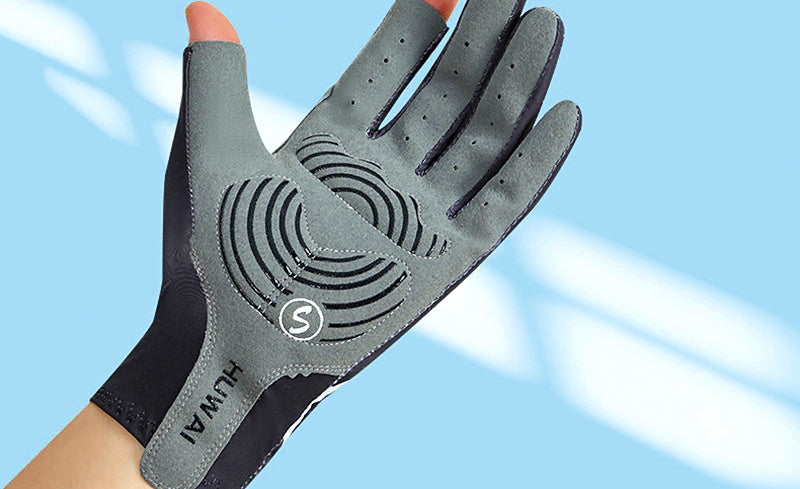 UV Sun Protection Fishing Gloves, Two-Finger Cut, Thin – product photo