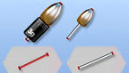 Sliding Bullet Sinker, Tungsten Steel, Plastic Core – product photo