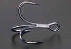 Rust-Resistant Barbed Treble Hooks, Sizes 2–12 – product photo