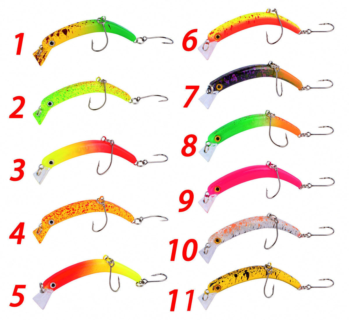 Slow Sinking Minnow Lure with Double Hooks – product photo