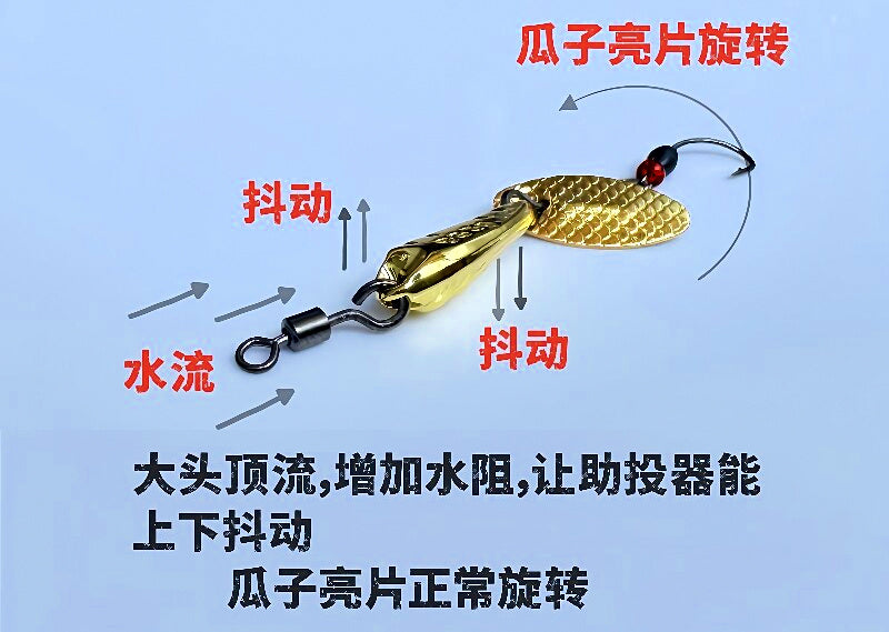 Spinner Spoon Blade Lure 4-Pack, 2.5–6 g (0.09–0.21 oz) – product photo