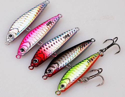 Fish Scale Metal Jig, 10–22 g (0.35–0.78 oz), Treble Hooks – product photo