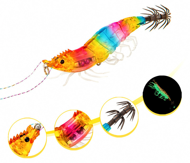 Wooden Shrimp Squid Jig, 10 g (0.35 oz) & 14.5 g (0.51 oz) – product photo
