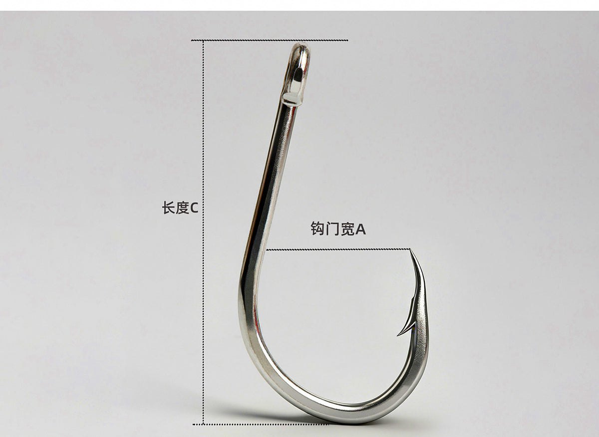 Heavy Iseni Saltwater Hooks, Barbed, Sizes 16–32 – product photo