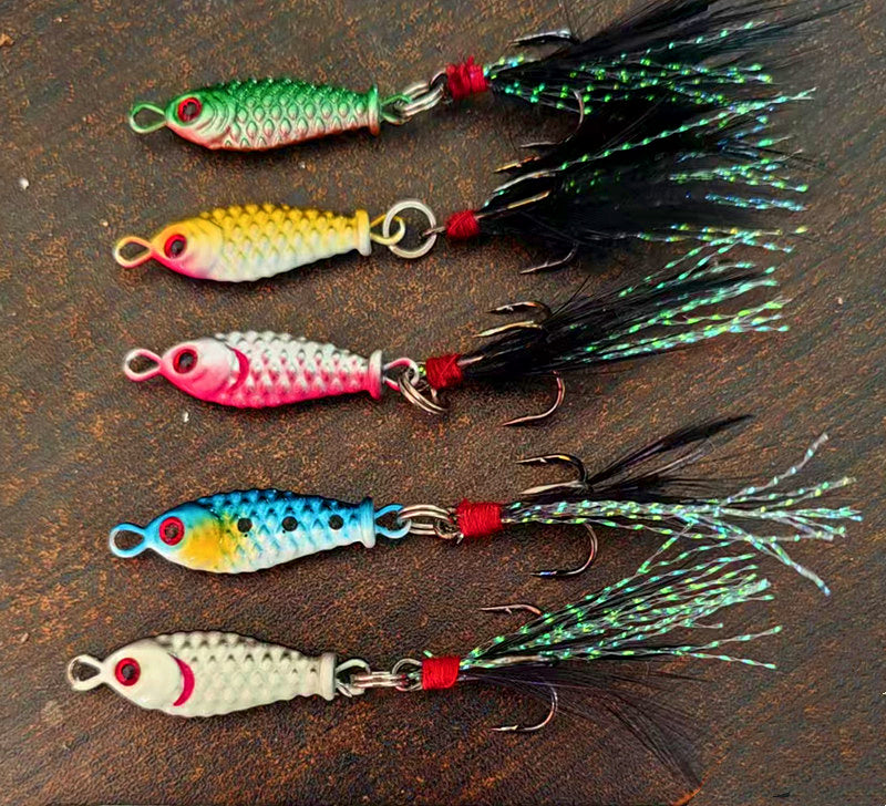 Mini Metal Jig, 5 g (0.18 oz), Optional Feather Hook – product photo