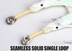 Single Jig Assist Hook, Aramid Wrap, Glow Squid Skin, 2/0–7/0 – product photo
