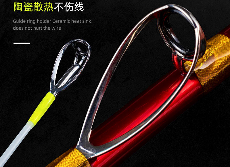 Carbon Boat Fishing Rod, Soft Action, 1.68–2.7 m (5.5–8.9 ft) – product photo