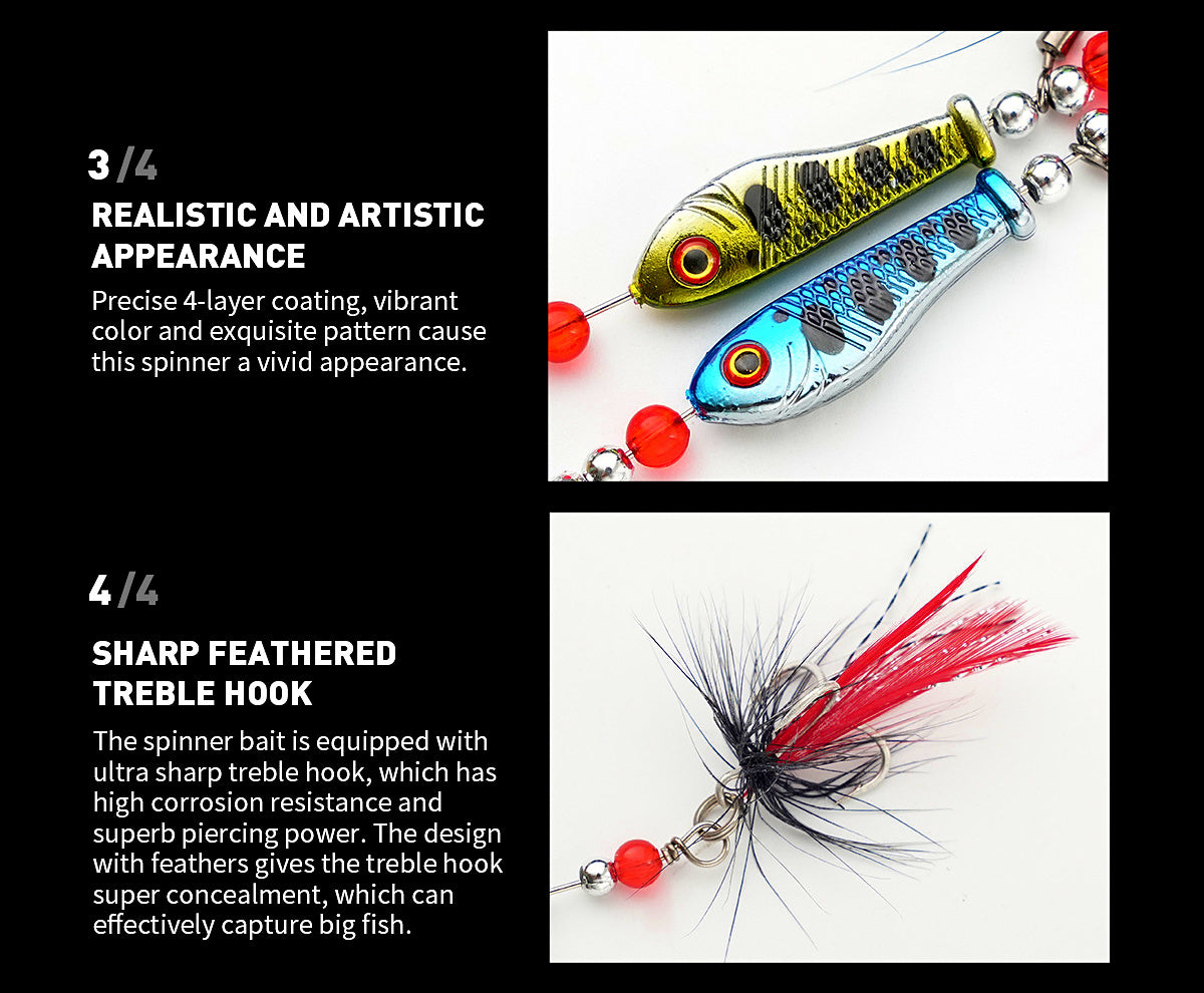 Spinner Blade Feathered Jig, 12 g (0.42 oz) – product photo