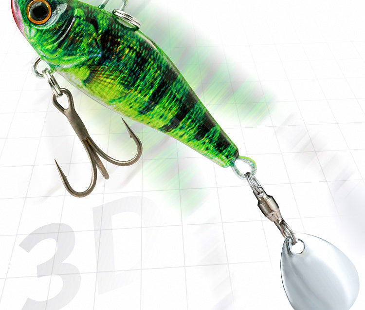 Metal VIB Blade Bait Lure with Bearing Swivel, Boxed – product photo