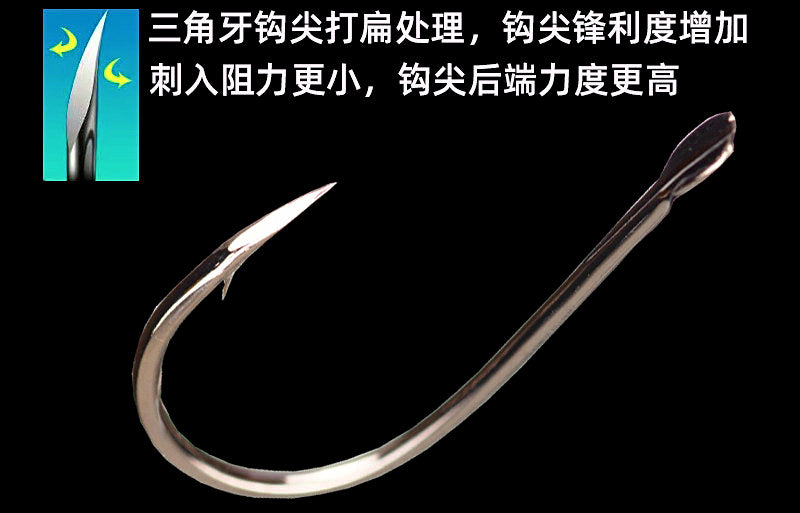Flat-Forged Barbed Hooks, Triangle Point, 30 pc Pack – product photo