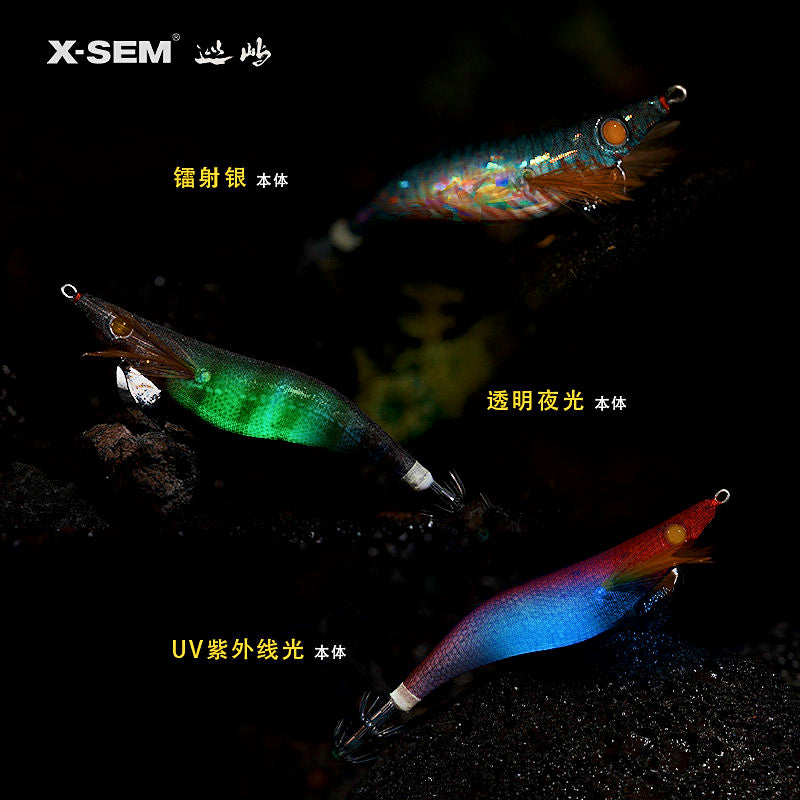 Wood Shrimp Squid Jig Egi, 15–21 g (0.5–0.7 oz) – product photo