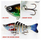 Multi-Jointed Swimbait Hard Lure, 10 cm / 15 g (3.9 in / 0.5 oz) – product photo