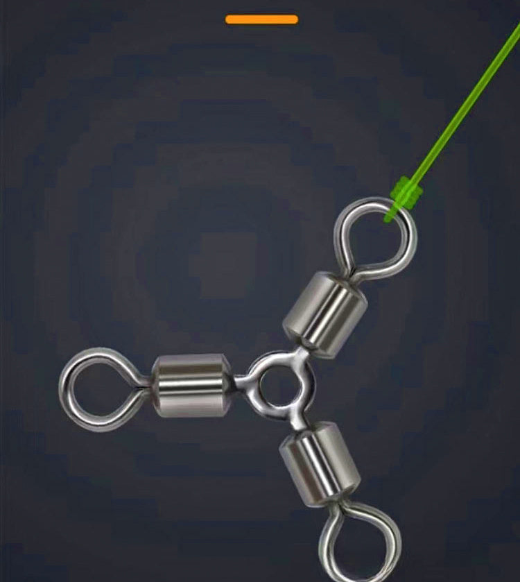 3-Way Swivel with O-Ring, Sizes #12–#2, 10 or 20 Pack – product photo