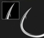 Iseni Barbed Eyed Hooks, 50-Pack, Sizes 1–22 – product photo