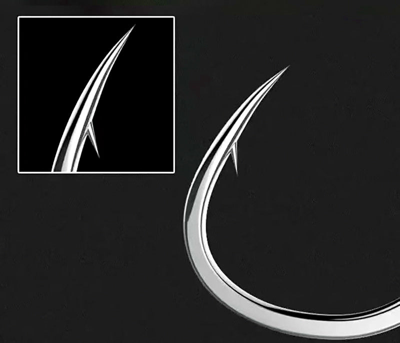 Iseni Barbed Eyed Hooks, 50-Pack, Sizes 1–22 – product photo
