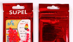 Half-Round Float Stopper Beads, Red, 30 pcs – product photo