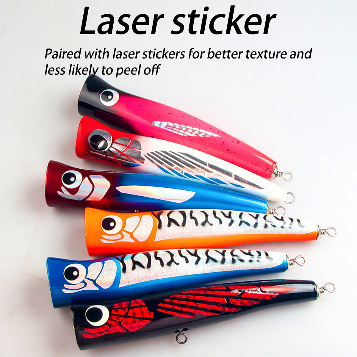 Wooden Popper Lure, 218 mm (8.6 in), 100 g (3.5 oz) – product photo