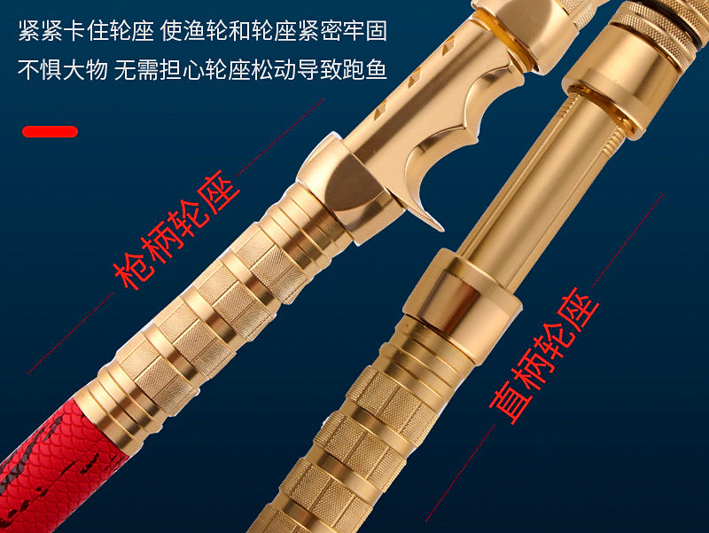 Fiberglass Boat Rod with Metal Reel Seat, 1.5–2.1 m (5–7 ft) – product photo