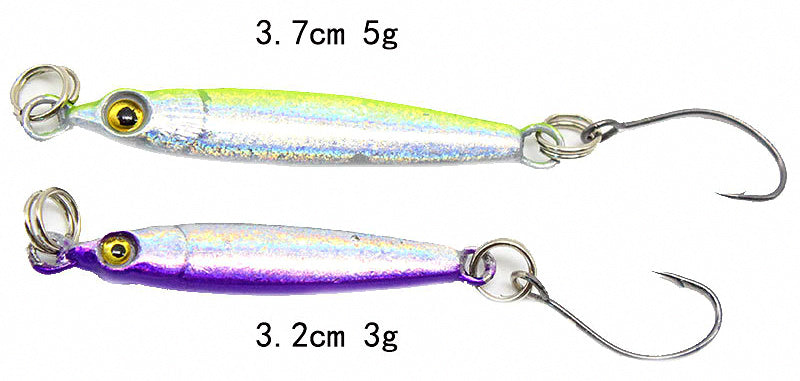 Mini Lead Fish Micro Jig, 3 g & 5 g (0.11 & 0.18 oz) – product photo