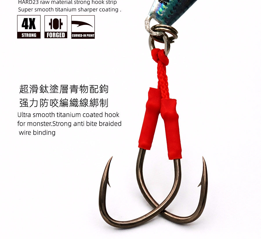 Slow Pitch Jig, 10–40 g (0.35–1.4 oz), 5 Colors – product photo