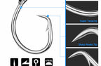Stainless Steel Barbed Single Hooks, 11/0–16/0, 5-Pack – product photo