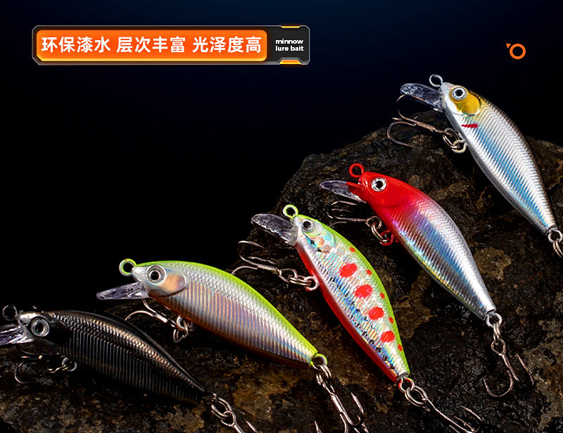 Slow Sinking Micro Minnow Lure, 5 cm, 3.3–4.5 g (0.12–0.16 oz) – product photo