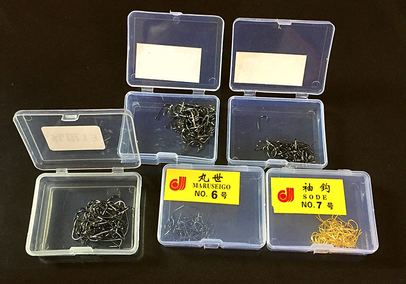 Barbed Hooks Box, Maruseigo / Iseni / Izu Styles, Size 1–28 – product photo