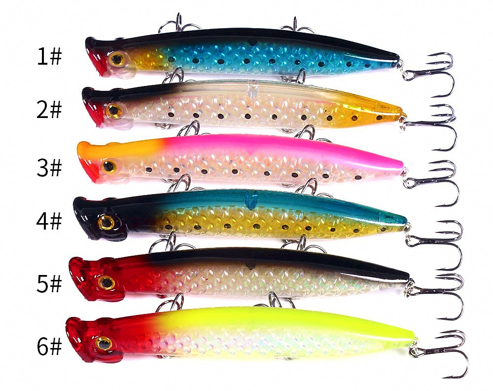 Topwater Popper Lure, 11 cm (4.3 in), 13 g (0.46 oz) – product photo