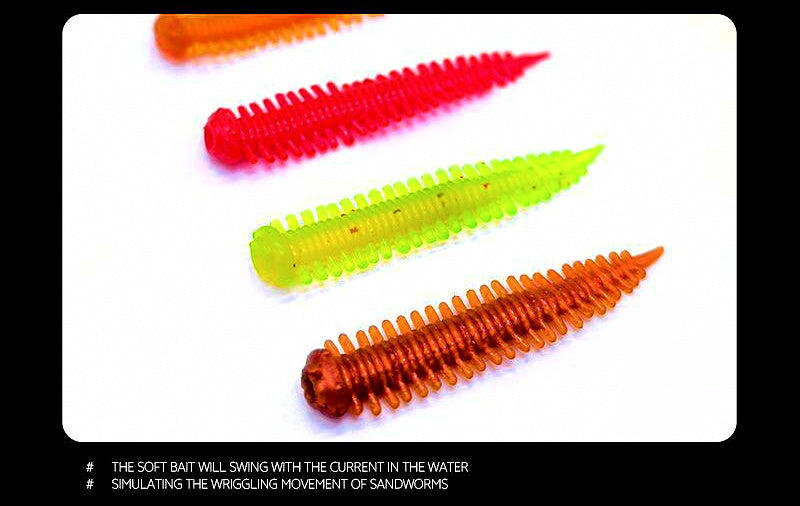 Sandworm Soft Bait Lure, 4.5 cm & 6.5 cm (1.8 in & 2.6 in) – product photo