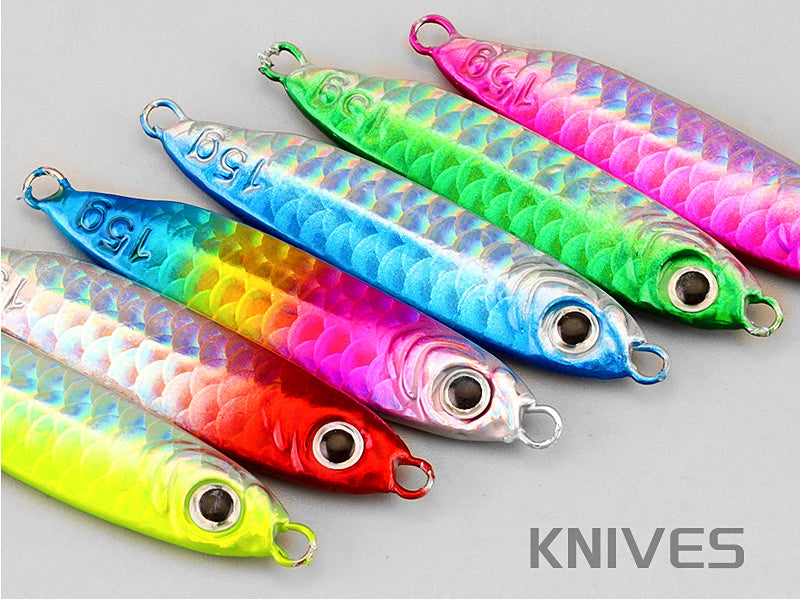 Fish Scale Pattern Metal Jig, 7–30 g (0.25–1.06 oz) – product photo