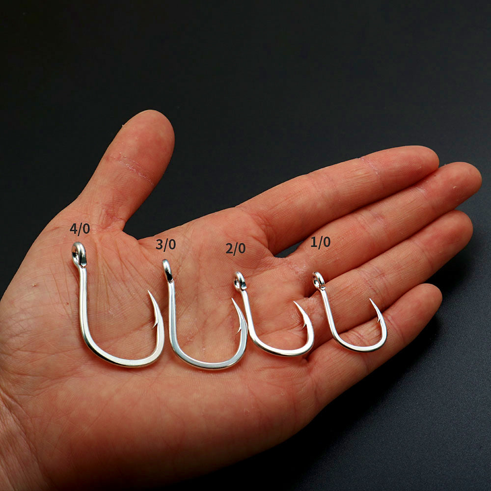 Barbed Single Hooks for Metal Jigs, Sizes 1/0–7/0 – product photo