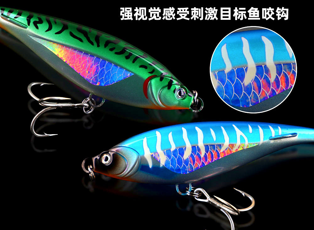 Sinking Stickbait Pencil Lure, 45 g & 90 g (1.6 oz & 3.2 oz) – product photo