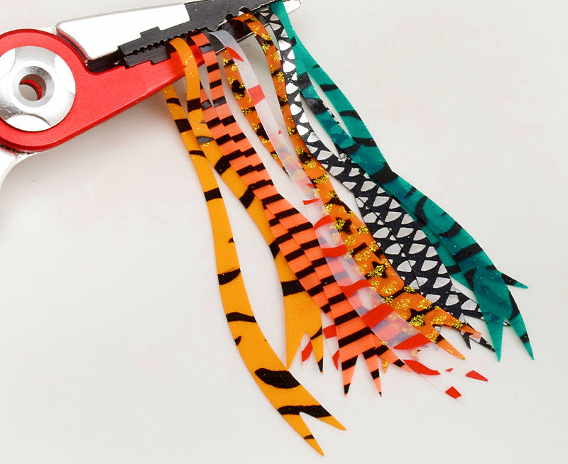 Silicone Jig Skirts, Split Tail, UV Printed, 3-Pack – product photo