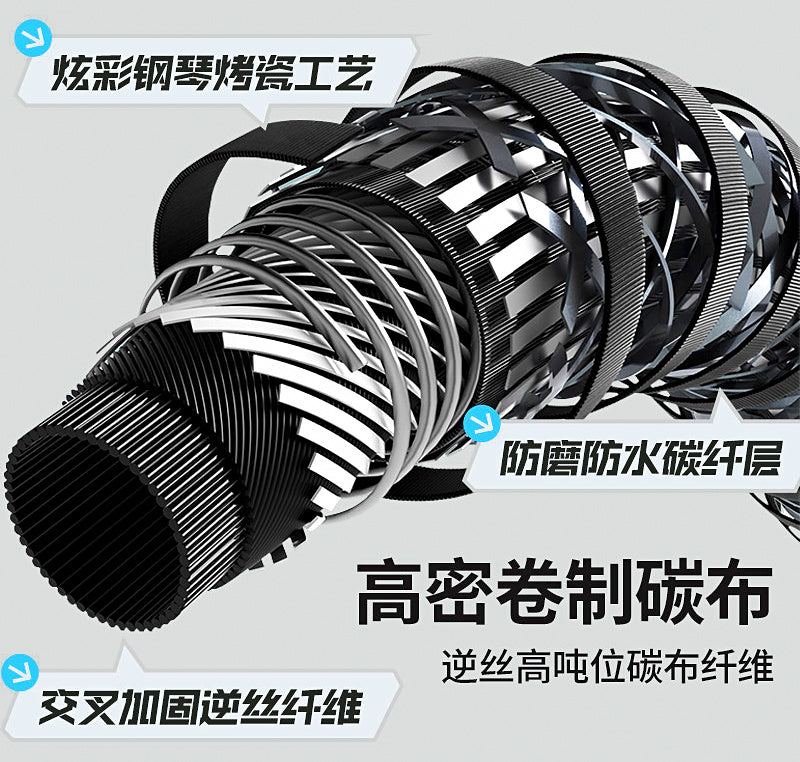 Telescopic Carbon Landing Net Pole and Net Head, 2.1–2.7 m – product photo