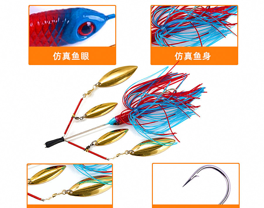 Willow Leaf Spoon Lure with Lead Head Hook, 22.6 g (0.8 oz) – product photo